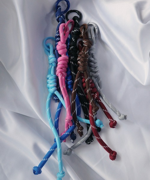 ハンドメイド　ロープチェーンキーホルダー キーホルダー ロープ編みチャーム : ZOZOTOWN Yahoo!店 - 通販