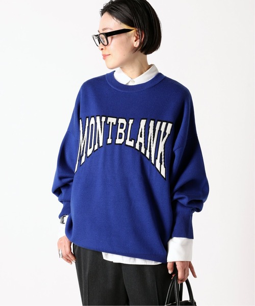 AP STUDIOオーバーサイズ長袖ニット AP STUDIO 長袖ニット - ブルー レディース : ZOZOTOWN Yahoo!店