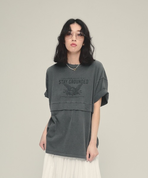 tシャツ 「eL」Layered Tee SS/459633 レディース