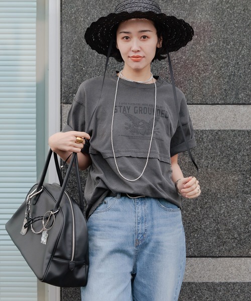tシャツ 「eL」Layered Tee SS/459633 レディース tシャツ 「eL」Layered Tee SS/459633 レディース : ZOZOTOWN