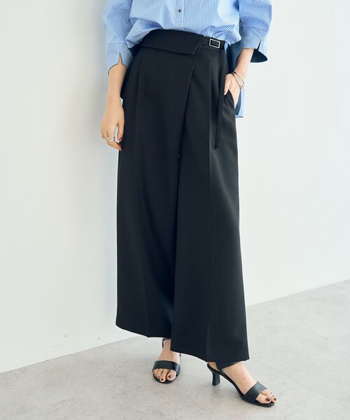 YECCA VECCA（イェッカヴェッカ） スラックス パンツ ラペルデザイン