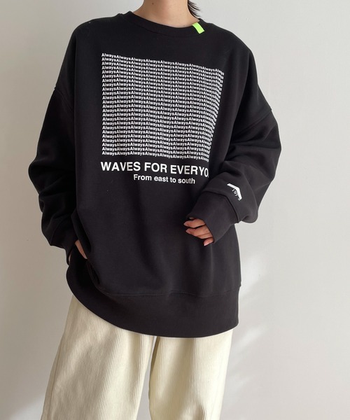 「CANAL JEAN」 スウェットカットソー X-LARGE ブラック レディース