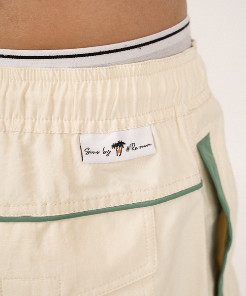 SUNS by #Re:room センターパイピングボードショーツ Lサイズ SUNS by #Re:room 水着 センターパイピングボードショーツ
