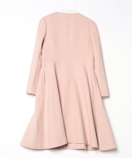 Debut de Fiore デビュードフィオレ ノーカラーロングコート　ピンク 2026年最新】Debut de Fiore レディース ロングコートの人気アイテム