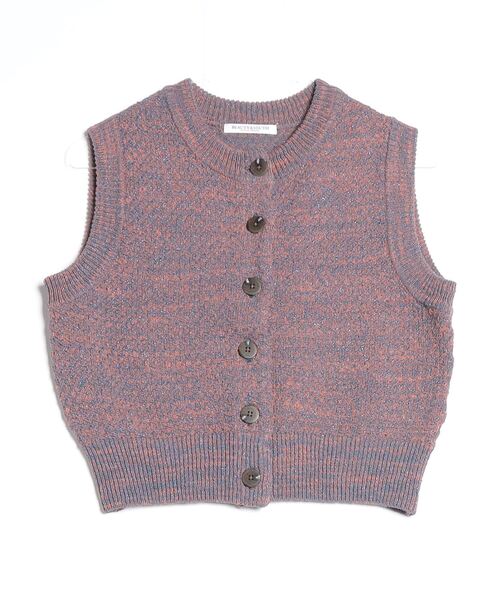 「BEAUTY&YOUTH UNITED ARROWS」 ニットベスト FREE オレンジ レディース