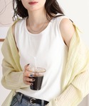 タンクトップ ノースリーブ mitis リブメ...の詳細画像3