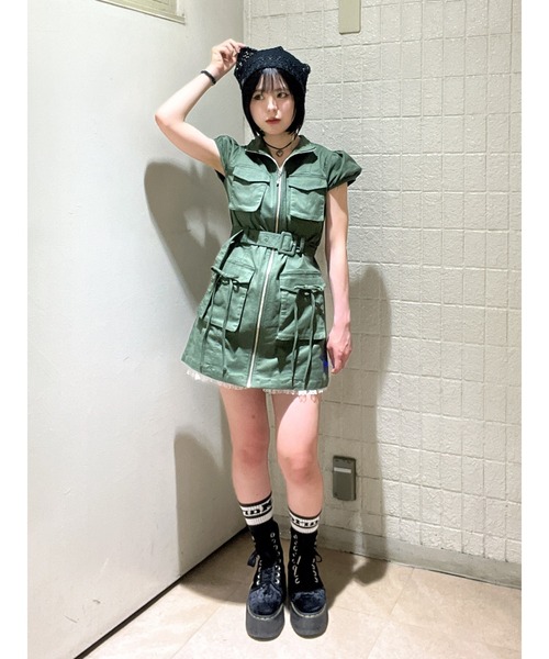jouetie ジュエティ ミリタリーワンピース jouetie（ジュエティ）の「ミリタリー2WAYワンピース