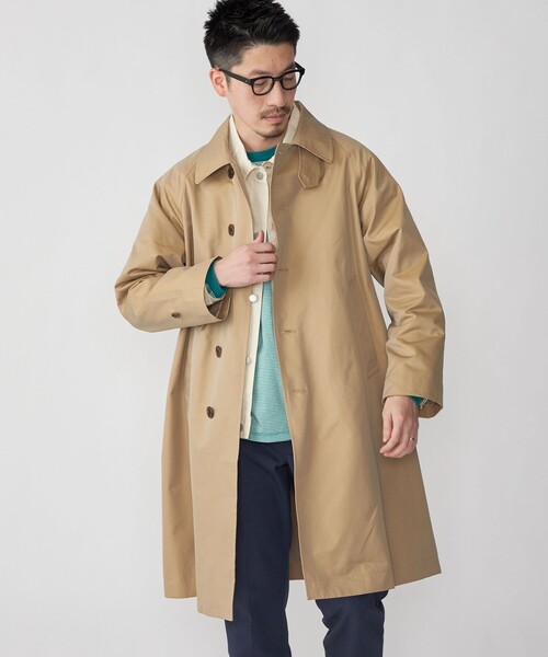 SHIPS シップス　ステンカラーコート　ベージュ　ロロピアーナ　M SHIPS（シップス） ステンカラーコート LARGE ベージュ メンズ