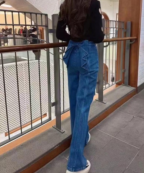 バックリボンデニムパンツ ⚠️本日まで バックリボンデニムパンツ[品番：MKSW0064621]｜RESEXXY