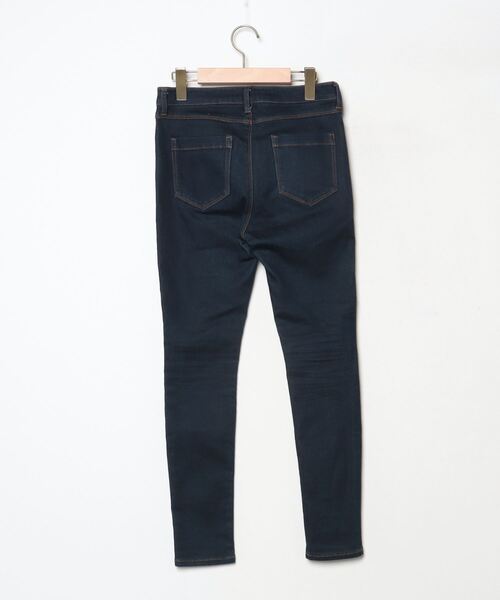 「LOWRYS FARM」 スキニーデニムパンツ M ネイビー レディース