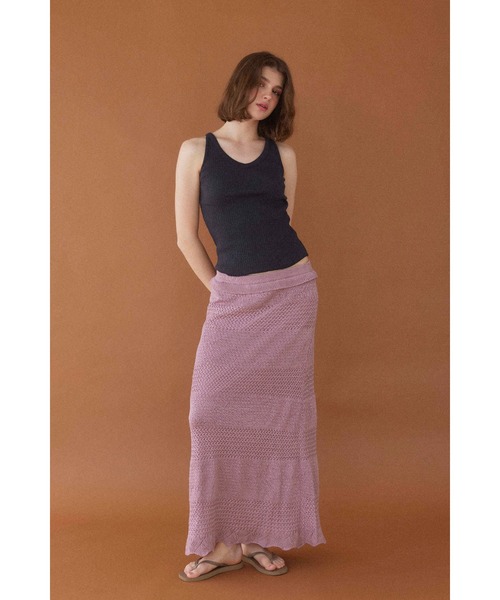 ALEXIA STAM（アリシアスタン） スカート Knit Maxi Flare Skirt