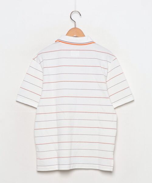 「Champion」 半袖ポロシャツ M ホワイト レディース