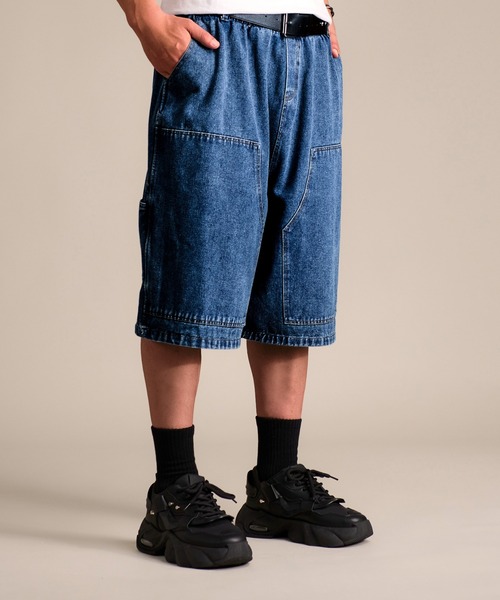CALIFORNIA OUTFITTERS ジーンズ 7A5 ワイドデニム ハーフパンツ 853