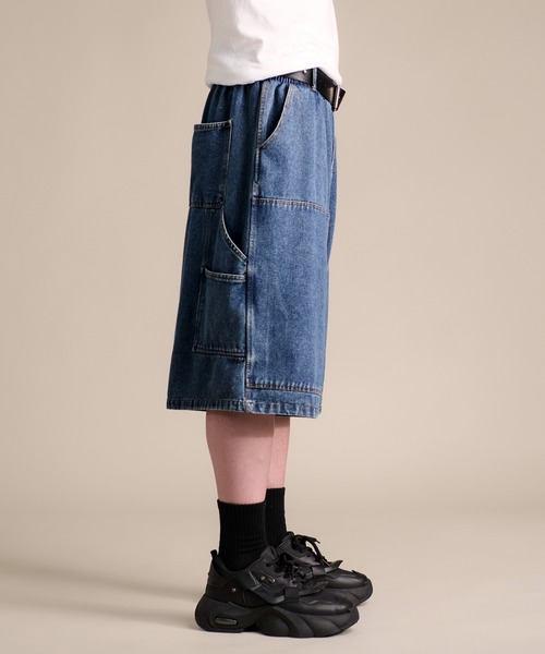CALIFORNIA OUTFITTERS ジーンズ 7A5 ワイドデニム ハーフパンツ 853