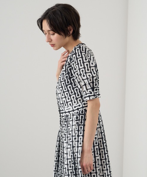 ANAYI アナグラムミックスドットクルー ワンピース 34 未使用品