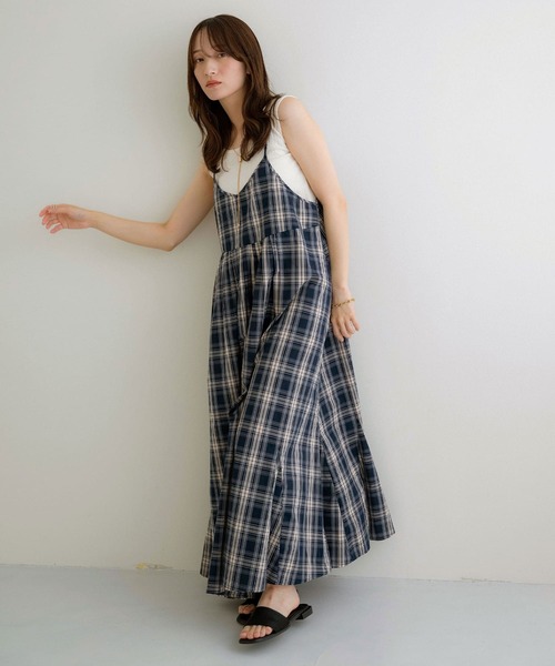 NOAHL（ノアル） ワンピース 夏 「NOAHL」2wayチェック柄キャミソール