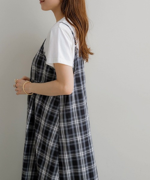 NOAHL ワンピース 「NOAHL」2wayチェック柄キャミソール