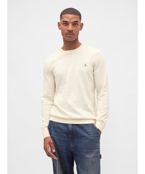 GAP（ギャップ） セーター ニット ブラナンベア刺繍 コットン クルー