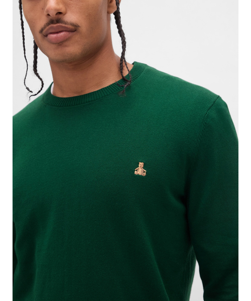 GAP（ギャップ） セーター ニット ブラナンベア刺繍 コットン クルー