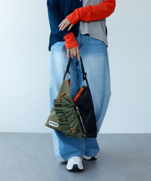 OUTDOOR RISLEY フリル付きトートバッグ OUTDOOR フリル付きトートバッグ
