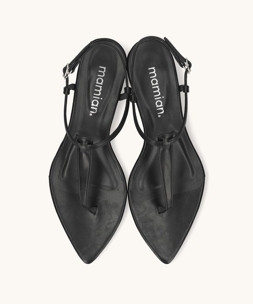 「MAMIAN」 フラットサンダル M ブラウン レディース_画像7