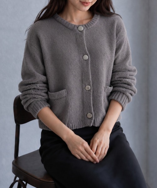 sakishimatokyo カーディガン 「新色追加」モールヤーンニット