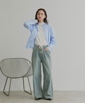tシャツ 配色アソートスリーブ ハイネックトッ...の詳細画像1