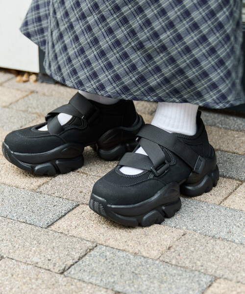 スニーカー 限定展開　厚底 クロス ベルト スニーカー レディース | FREAK'S STORE | 10