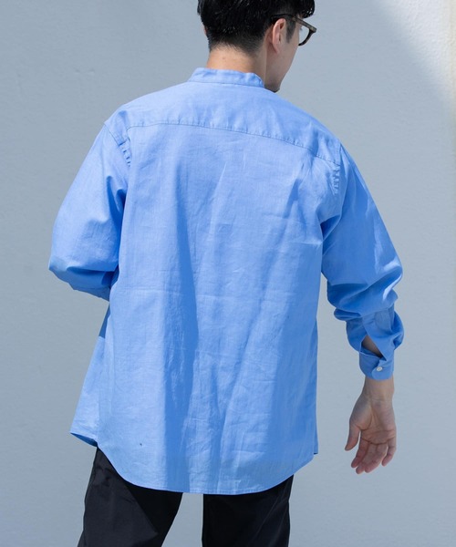 「URBAN RESEARCH ROSSO MEN」 長袖シャツ LARGE ベージュ メンズ_画像4