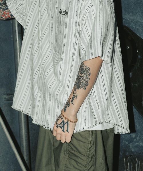 「Subciety」 半袖シャツ X-LARGE ネイビー メンズ_画像7