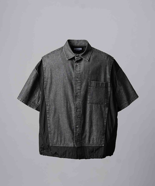 「MAISON SPECIAL」 半袖シャツ 1 ブラック メンズの画像