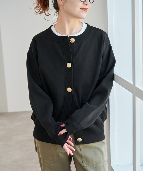 新品未使用タグ付き★Spick&Span ウォッシャブルクルーネックカーディガン Spick＆Span（スピック アンド スパン） カーディガン 「WEB限定