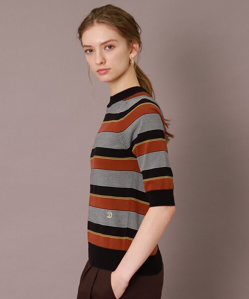 「DRESSTERIOR」 半袖ニット 36 ブラック レディース_画像4