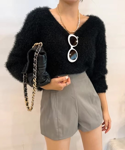 miniministore（ミニミニストア） ニット セーター モヘア調ニット V