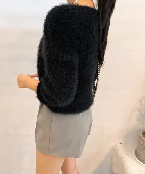 miniministore（ミニミニストア） ニット セーター モヘア調ニット V