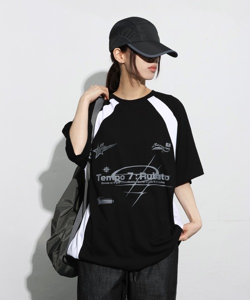 「FOLLOWIN」 半袖Tシャツ FREE アイボリー レディース_画像6