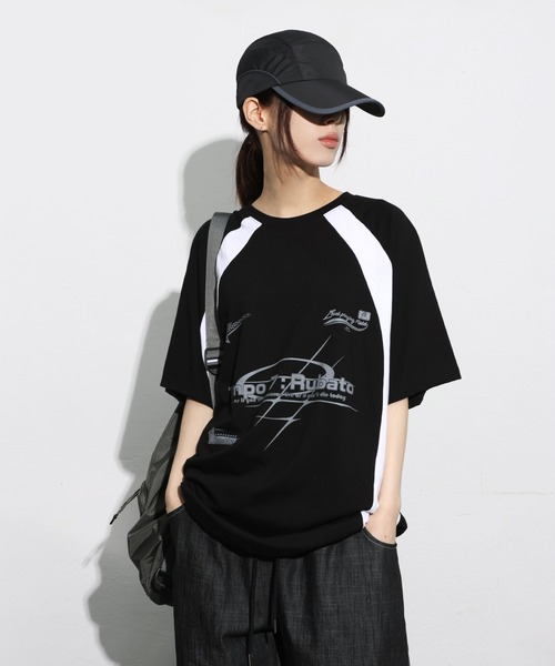 「FOLLOWIN」 半袖Tシャツ FREE アイボリー レディース_画像8
