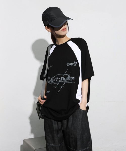 「FOLLOWIN」 半袖Tシャツ FREE アイボリー レディース_画像9