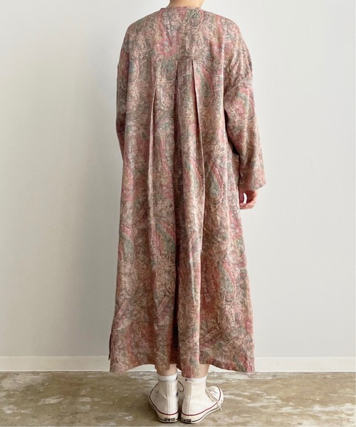 「HARVESTY」 長袖ワンピース 2 ブルー レディース_画像7