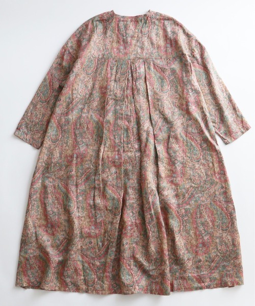 「HARVESTY」 長袖ワンピース 2 ブルー レディース_画像9