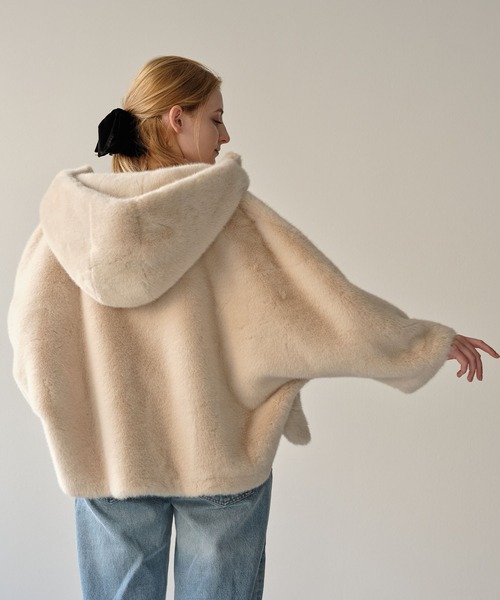 れもんレディースアルパカ毛コートふわふわ可愛いブラックXS アウトレット ショップファッション - れもん様専用レディースアルパカ