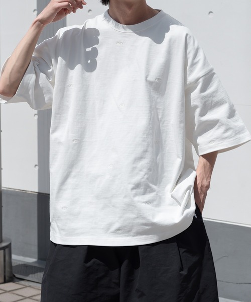 「Perushu」 半袖Tシャツ LARGE パープル メンズ_画像7