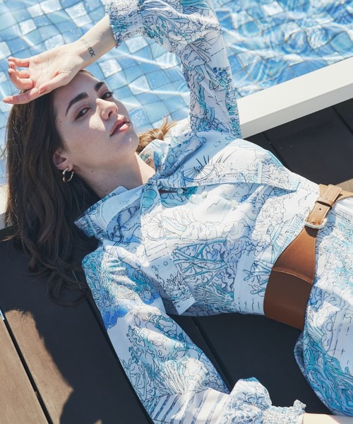 PINKY&DIANNE（ピンキー アンド ダイアン） 長袖ワンピース 36 ブルー