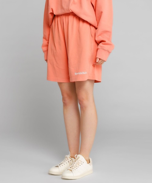 「SPORTY&RICH」 ショートパンツ X-SMALL サーモンピンク レディース_画像2