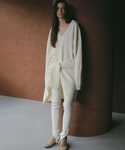 ETRE TOKYO（エトレトウキョウ） レギンス スパッツ ヘムボタンニット