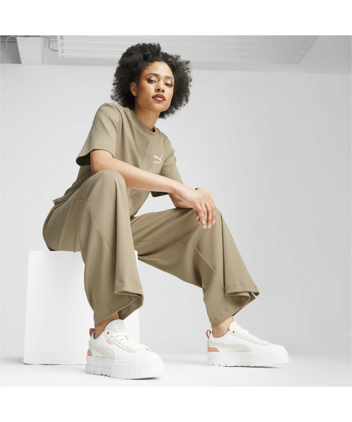 「PUMA」 ローカットスニーカー 24.0cm ホワイト系その他 レディース_画像9