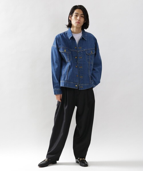 【新品未使用】FREAK’S STORE デニムブルゾン FREAK'S STORE（フリークスストア） デニムジャケット LARGE ブルー