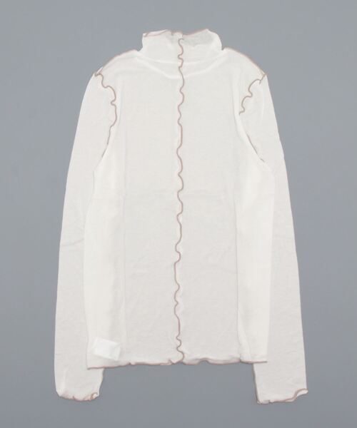 「en recre」 長袖カットソー 2 クリアグリーン レディース_画像6