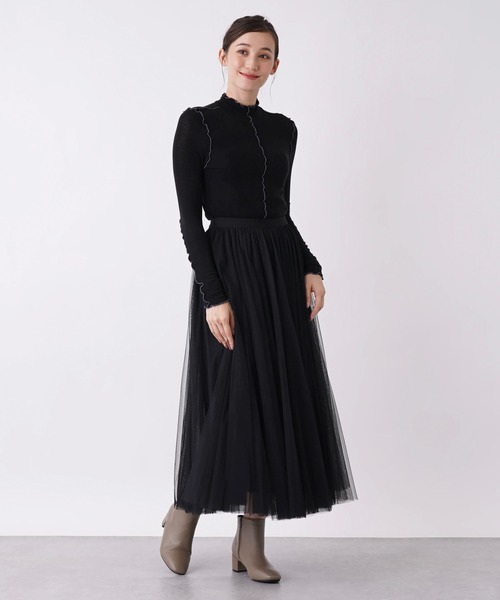 「en recre」 長袖カットソー 2 クリアグリーン レディース_画像7