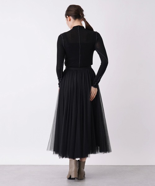 「en recre」 長袖カットソー 2 クリアグリーン レディース_画像9